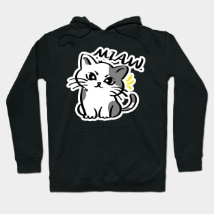 Cat Love: Cat Miaw and Cute Cat Design Hoodie